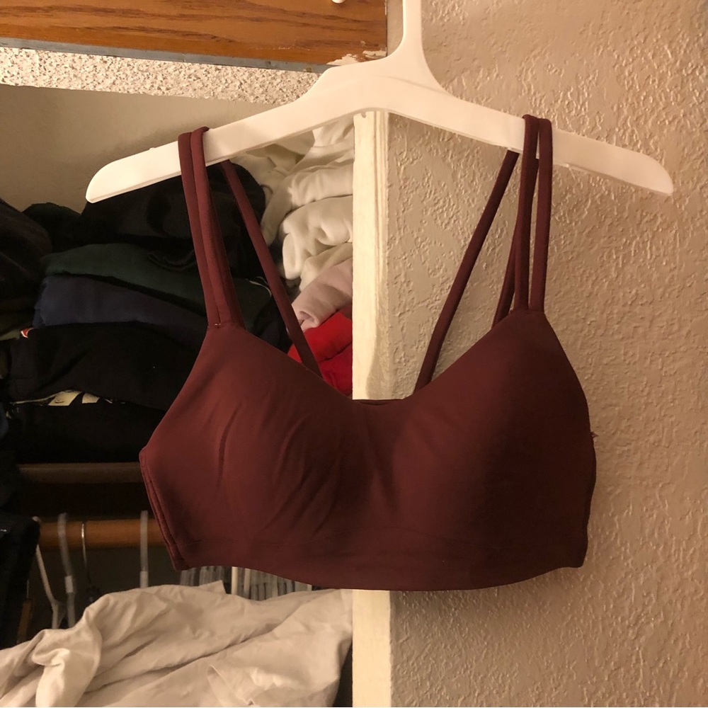 like new lululemon burgundy like a cloud sports bra